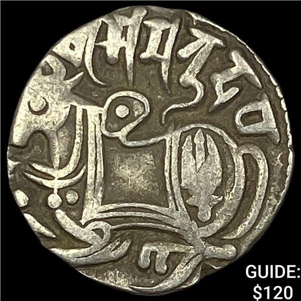 700-1000 AD India Rajput Silver Jital NEARLY UNCIRCULATED