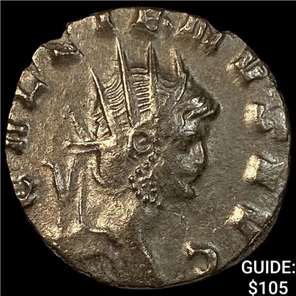 Roman Gallienus 253-268 BI Dbl Denarius CHOICE AU