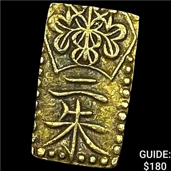 1832-1858 Japan Gold 2 Shu CLOSELY UNCIRCULATED