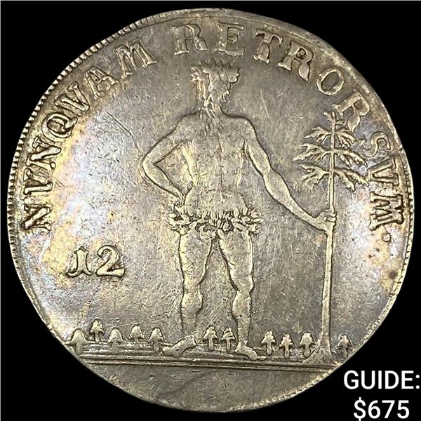 1766 German Brunswick Silver 12 Mariengroschen NEARLY UNCIRCULATED