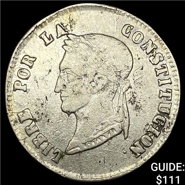 1885 MJ Bolivia Silver 4 Soles CLOSELY UNCIRCULATED