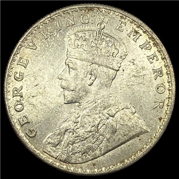 1919 British-India Silver Rupee UNCIRCULATED