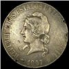 Image 1 : 1907 Brazil Silver 2000 Reis NEARLY UNCIRCULATED