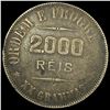 Image 2 : 1907 Brazil Silver 2000 Reis NEARLY UNCIRCULATED