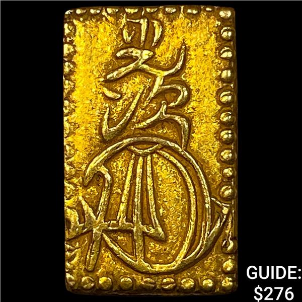 1868-1869 Japan .048oz Gold 2 Bu CLOSELY UNCIRCULATED