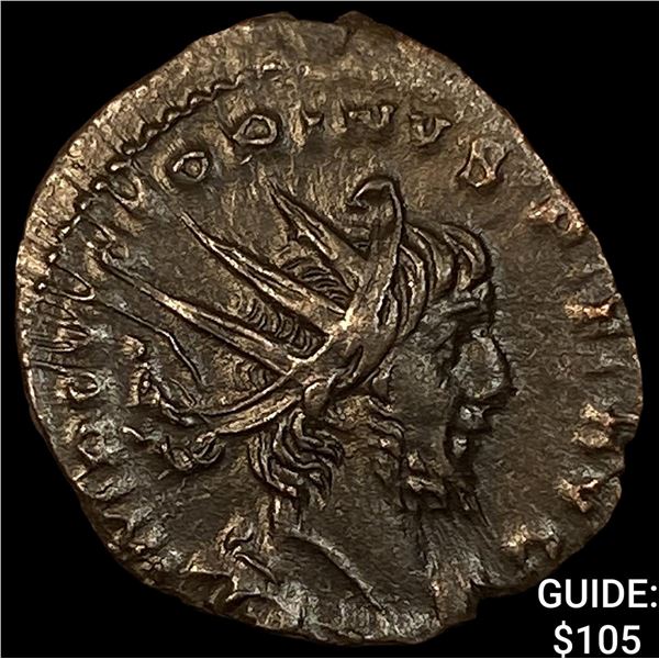 Romano-Gallic Victorinus 269-271 BI Dbl Denarius CHOICE AU