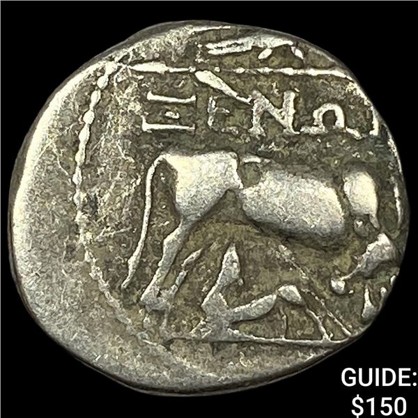 260-167/98 BC Illyria Silver Drachm NEARLY UNCIRCULATED