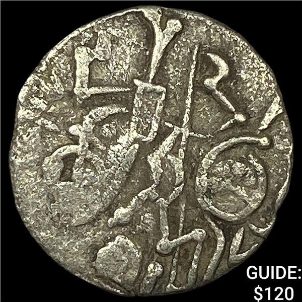 700-1000 AD India Rajput Silver Jital NEARLY UNCIRCULATED