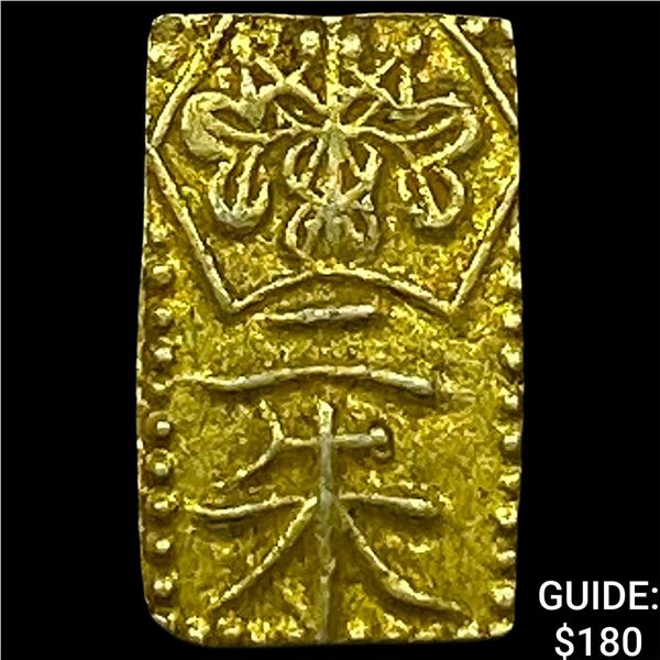 1832-1858 Japan Gold 2 Shu CLOSELY UNCIRCULATED