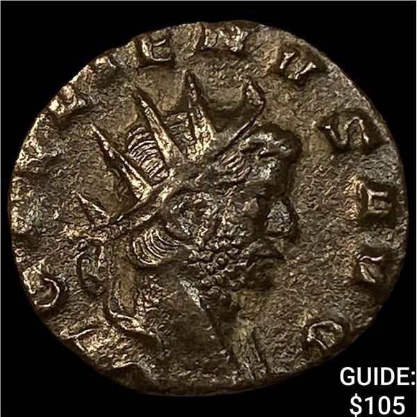 Roman Gallienus 253-268 BI Dbl Denarius CHOICE AU