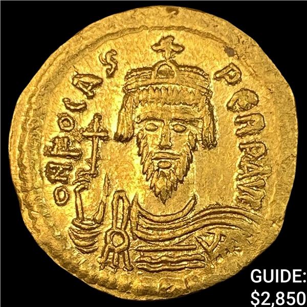 603-607 AD Constantinople Gold Solidus UNCIRCULATED