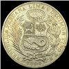 Image 2 : 1894 Peru Silver Un Sol CLOSELY UNCIRCULATED