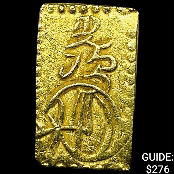 1868-1869 Japan .048oz Gold 2 Bu CLOSELY UNCIRCULATED