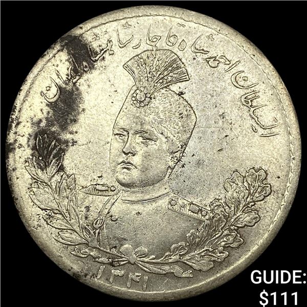 1341 Iran Silver 5000 Dinars CLOSELY UNCIRCULATED