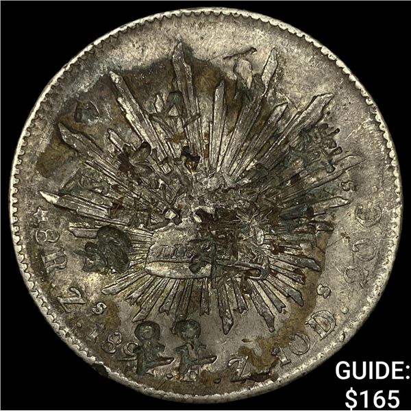 Mexico Silver 8 Reales NEARLY UNCIRCULATED