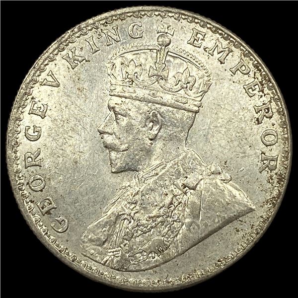 1919 British-India Silver Rupee UNCIRCULATED