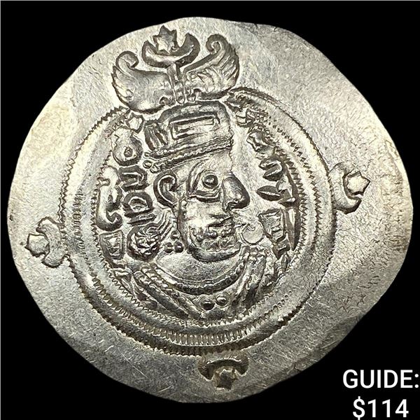 Sasanian Empire Khusru II 591-628AD Silver Drachm UNCIRCULATED