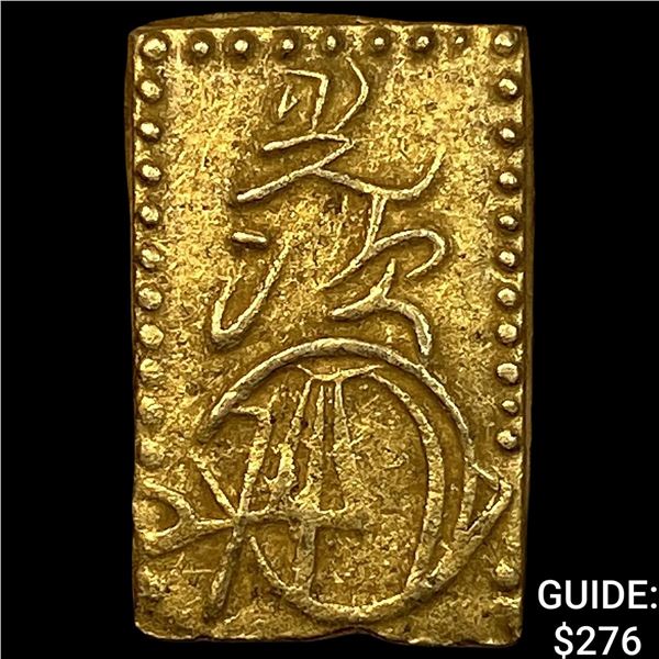 1868-1869 Japan .048oz Gold 2 Bu CLOSELY UNCIRCULATED