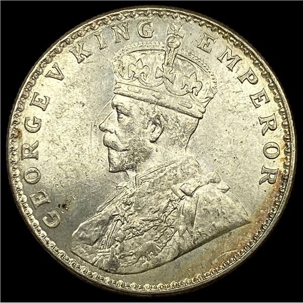 1917 British-India Silver Rupee UNCIRCULATED