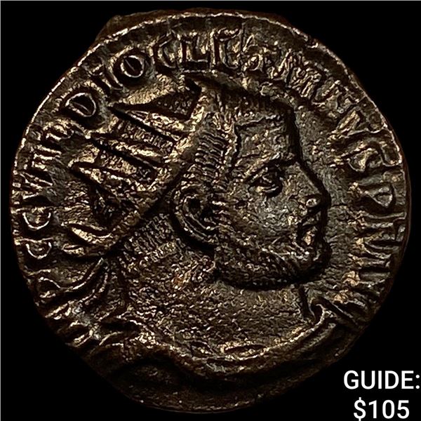 Roman Diocletian 284-305 AD BI Nummus CHOICE AU