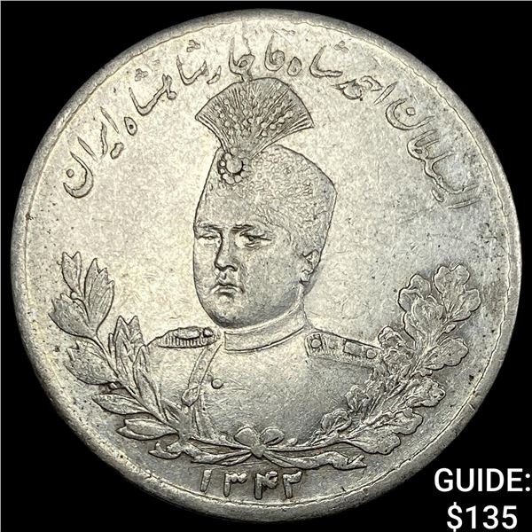 1342 Iran Silver 5000 Silver Dinars CLOSELY UNCIRCULATED