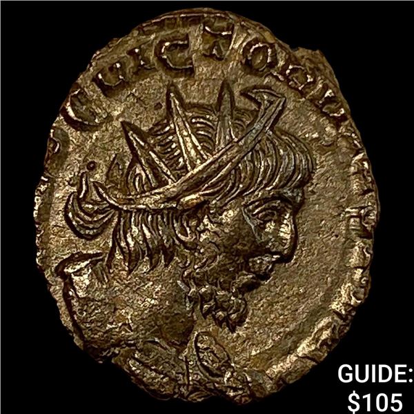 Romano-Gallic Victorinus 269-271 BI Dbl Denarius CHOICE AU