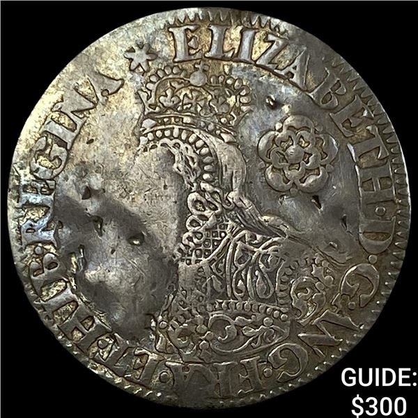 1562 Great Britain Elizabeth I Bronze 6 Pence NEARLY UNCIRCULATED