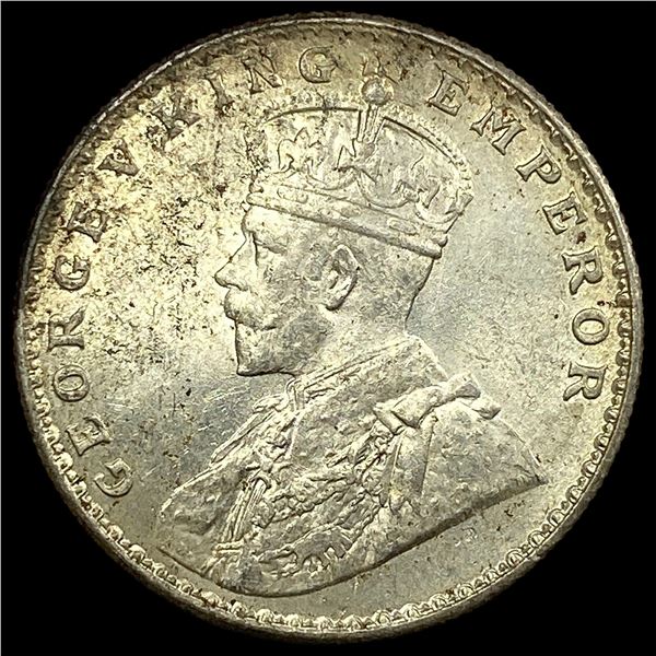 1919 British-India Silver Rupee UNCIRCULATED