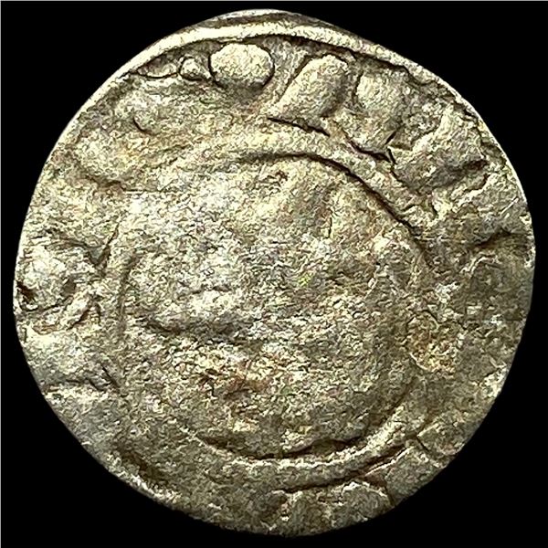 Crusades France Anjou Silver Denier NEARLY UNCIRCULATED