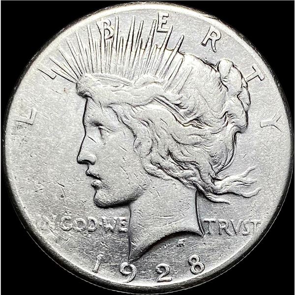 1928 Silver Peace Dollar LIGHTLY CIRCULATED