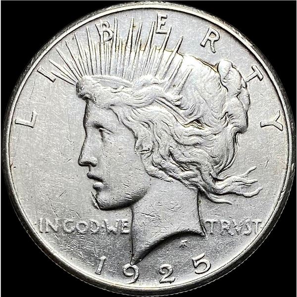 1925 Silver Peace Dollar NEARLY UNCIRCULATED