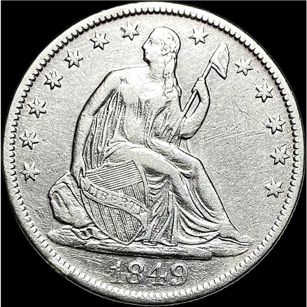 1849-O Silver Half Dollar LIGHTLY CIRCULATED