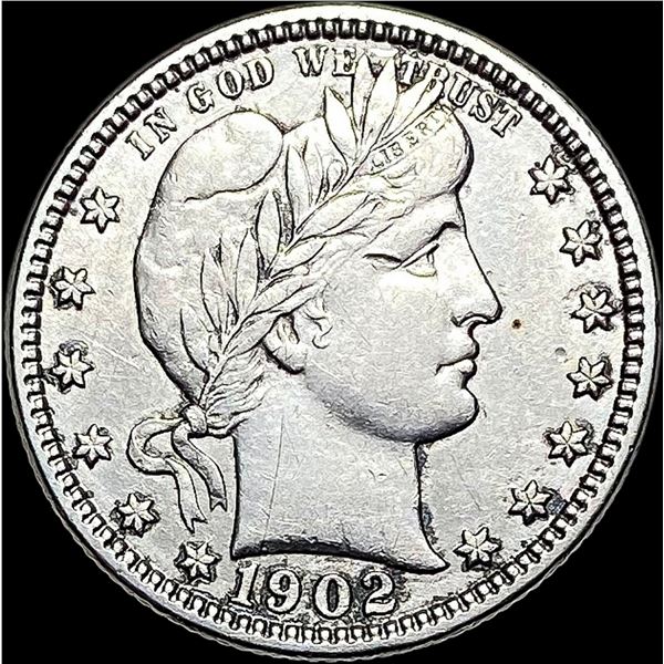 1902-O Barber Silver Quarter CLOSELY  UNCIRCULATED