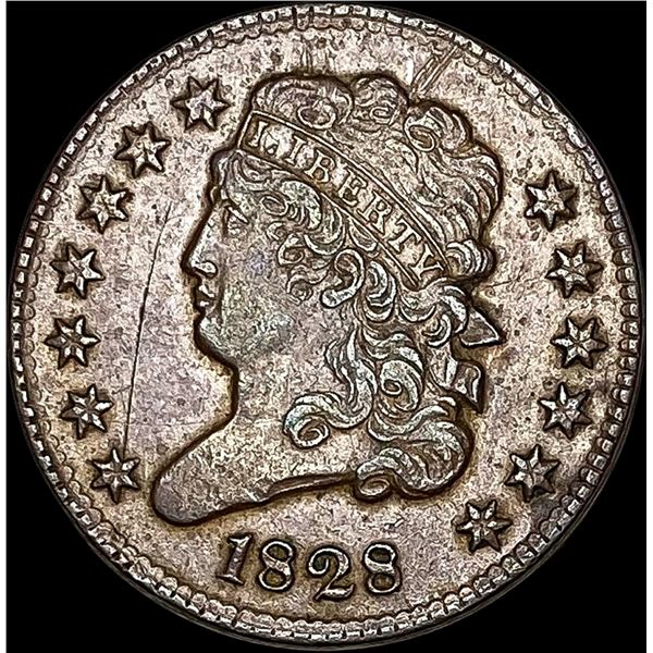 1828 Copper Half Cent CLOSELY UNCIRCULATED