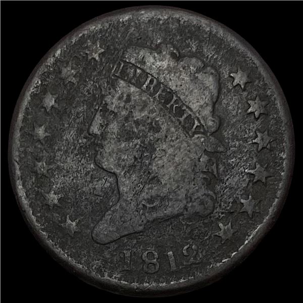 1812 Classic Head Large Cent NICELY  CIRCULATED
