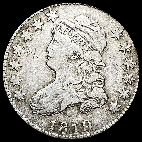 1819 Capped Bust Quarter NEARLY UNCIRCULATED