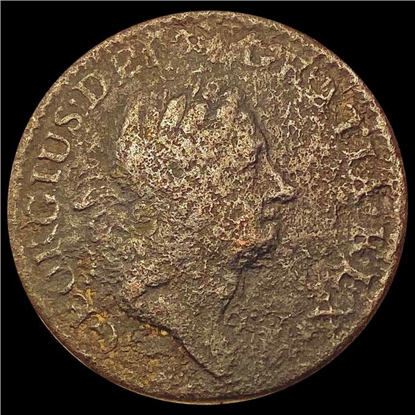 1723 Wood's Hibernia Token NICELY CIRCULATED