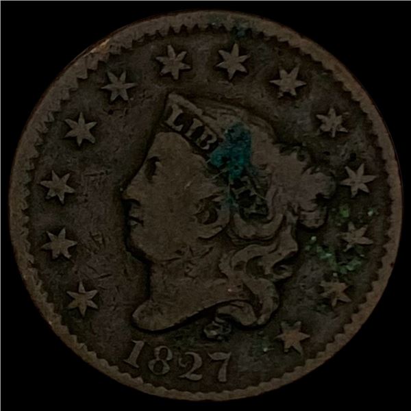 1827 Matron Head Large Cent LIGHTLY CIRCULATED