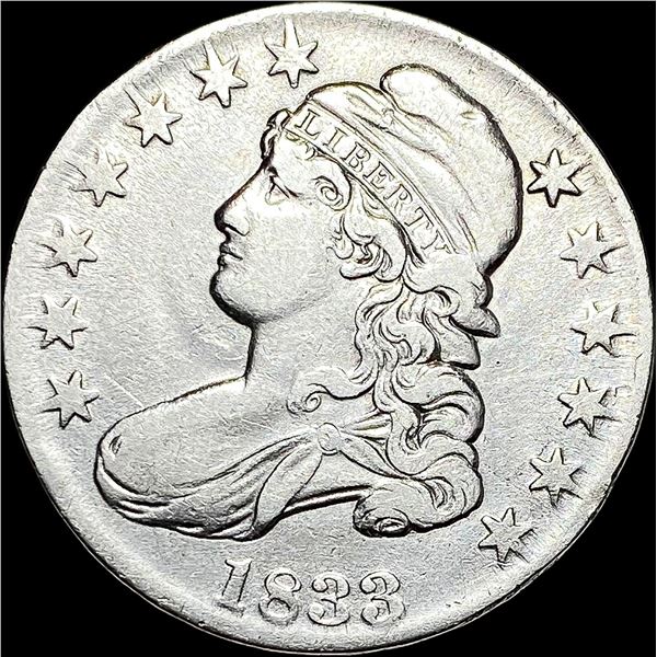 1833 Capped Bust Half Dollar NEARLY  UNCIRCULATED