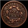 Image 2 : 1845 Braided Hair Large Cent CLOSELY  UNCIRCULATED