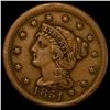 Image 1 : 1851 Braided Hair Large Cent ABOUT  UNCIRCULATED