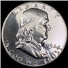 Image 1 : 1954 Silver Half Dollar Franklin CHOICE PROOF