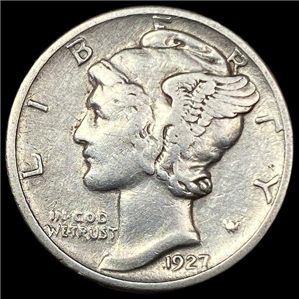 1927-D Silver Mercury Dime NEARLY  UNCIRCULATED