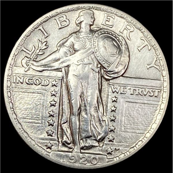 1920 Standing Liberty Silver Quarter NEARLY  UNCIRCULATED