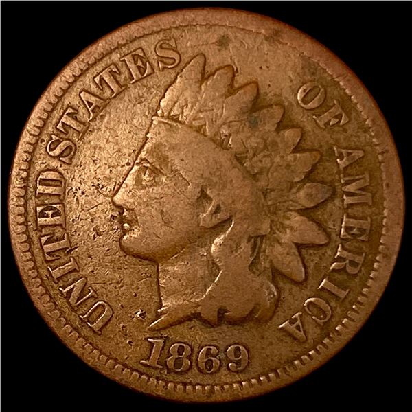 1869 Indian Head Cent NICELY CIRCULATED