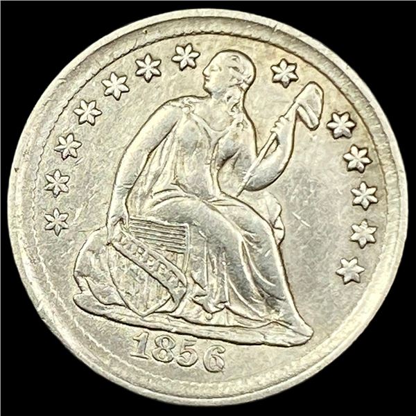1856 Seated Liberty Silver Half Dime CLOSELY  UNCIRCULATED