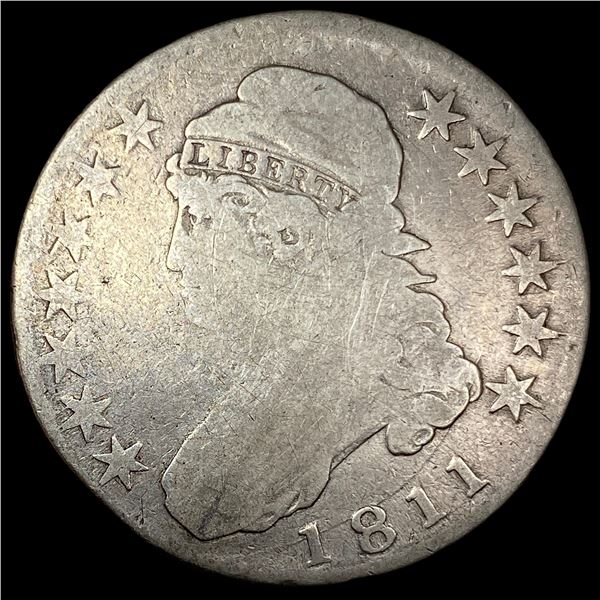1811 Capped Bust Silver Half Dollar NICELY  CIRCULATED