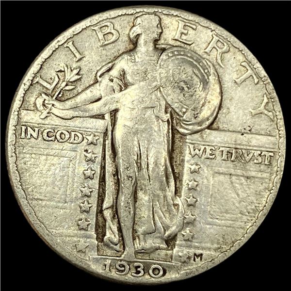 1930 Standing Liberty Silver Quarter NEARLY  UNCIRCULATED