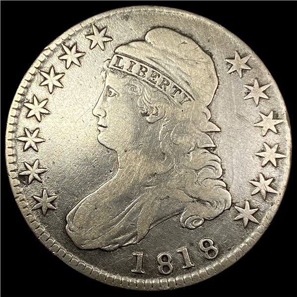 1818 Capped Bust Half Dollar LIGHTLY  CIRCULATED
