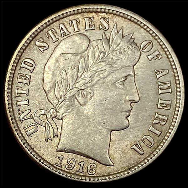 1916 Barber Dime CLOSELY UNCIRCULATED